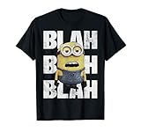 16MINS227WA Despicable Me Blah Blah Blah Bored Minion Movie Graphic T-Shirt