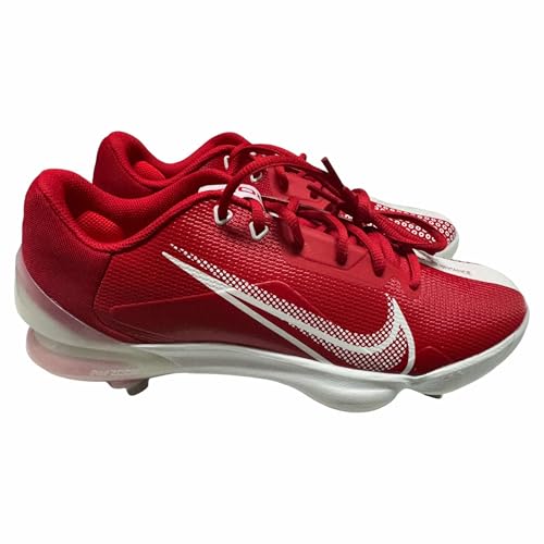 Nike Men's Force Zoom Trout7 Pro Baseball Metal Cleats Shoes University Red/White/Bright Crimson #CQ7224-602 - Size Men's 9