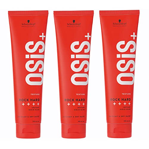 Schwarzkopf Professional - OSIS+ Lot de 3 Rock Hard 150ml Glu Ultime Gel de Fixation