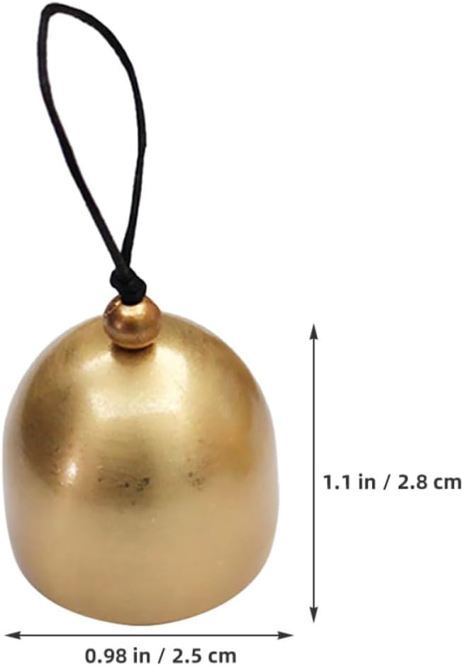 20pcs Mini Vintage Alloy Bells for Crafts Xmas Good Luck