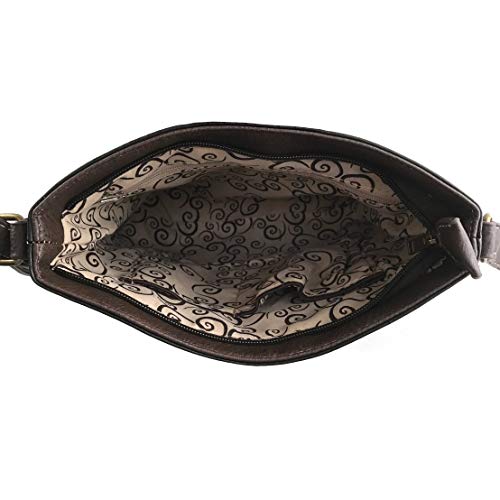 Zelris Turquoise Concho Western Floral Women Conceal Carry Crossbody Messenger3