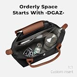DGAZ Lekki organizer do toreb z serii Longchamp Le Pliage, jedwabny luksusowy worek wewnętrzny DupontPaper do Le Pliage M, wysokość uchwytu 25 cm (Gris Mouette)