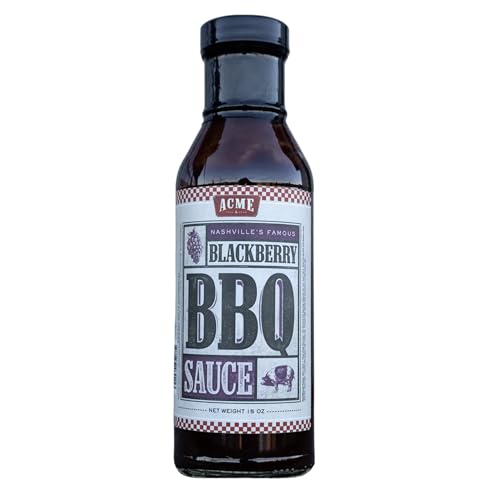 Nashville’s Famous Blackberry BBQ Sauce – 15oz Bottle by Acme Feed & Seed – Unique Gourmet Barbecue Sauce with Sweet & Tangy Flavor – Perfect for Ribs, Chicken, Pork, Burgers & Grilling
