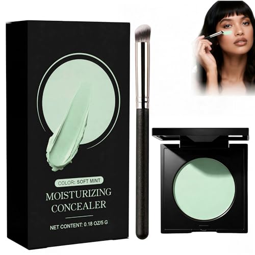 VRYNDH Iluminador para debajo de los ojos, corrector, esencia correctora, polvo iluminador para ojos, cubre eficazmente las ojeras, hidrata y se difumina - B