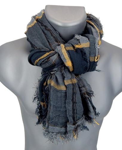 Bufanda para hombre azul marino en tus trayectos diarios de invierno 3