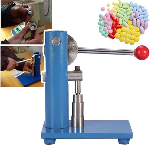 SNBGRYE Presse à CompriméS De Petite Taille à Pression De 400 Kg, Presse à GâTeaux De Poudre De Laboratoire, avec Matrice 8/8/10/12 Mm, Presse à...