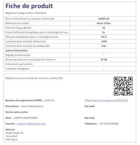 CAMPLUX Nano Gasdurchlauferhitzer Mobiler, 3 Liter Gas Warmduscher mit Wasserpumpe & Griff, für Camping, Outdoor, Vanlife, Nano 3 Max