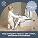 Dreambaby Toddler Toilet Seat with Steps - Adjustable Potty Seat with Steps & Splash Guard, Potty Seat with Ladder, Ergonomic Handles, Non-Slip Pads, Fits Most Toilets,Potty Training Seat Potty Ladder