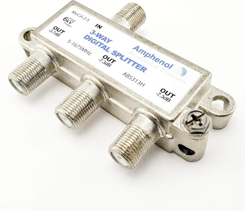 Amphenol Digital Coaxial Splitter MoCA 2.5 (3 Way) ABS3...