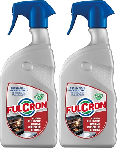 FULCRON 2561 Super Pulitore Forni e Griglie, Detergente Concentrato, 750 ml (Confezione da 2)