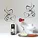 Produktbild BLOUR Retro Doppel Liebe kaffeetasse wandaufkleber Vinyl Aufkleber Restaurant Küche entfernbare wandaufkleber DIY wohnkultur wandkunst wandbild