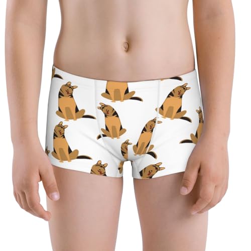 Boys' Cotton Boxer Brief Soft Underwear-German Shepherd Dog