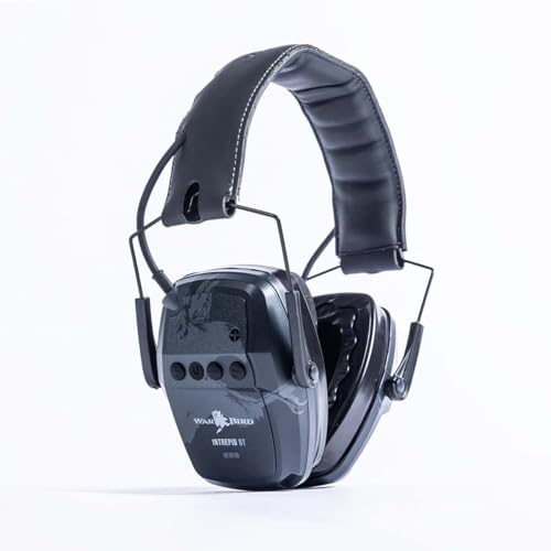 WarBird Intrepid BT Ear Protection - Bluetooth Enabled with Three Operation Modes - NRR 23dB Noise Reduction Headphones, Black by WarBird - Used condition - US$119.63