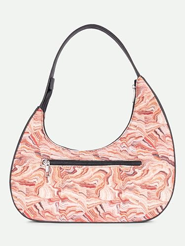 Image of ZOUK Pixi Small Shoulder Bag | Vegan Leather Evening Bag for Women with Shoulder Strap, Zip Closure & Water-Resistant Lining | Stylish Handcrafted Purse |