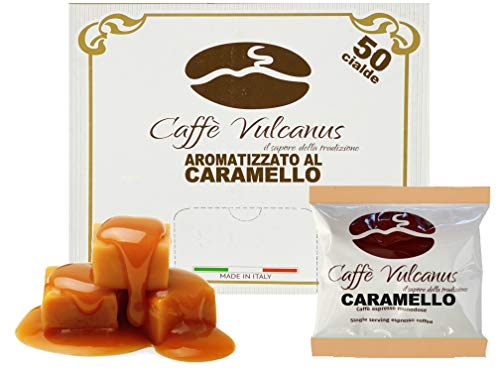 Vulcanus Coffee – Aromatisierte Kaffeepads (50 Pads, Karamell)