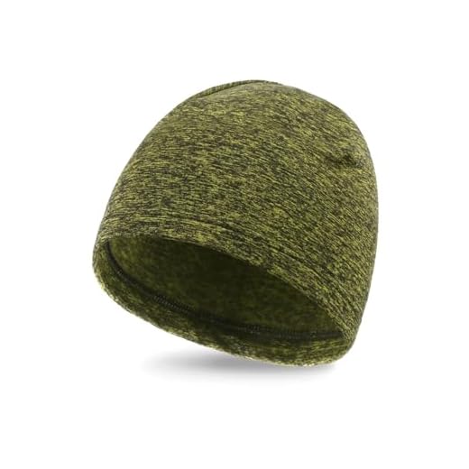Zylioo Bonnet de cyclisme XXL pour homme et femme - Extra large - Polaire chaude - Pour grandes têtes de mort - Bonnet d'hiver thermique extensible, vert militaire, XX-Large
