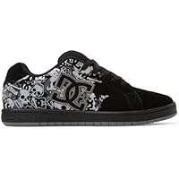 DC Shoes Zapatillas de Piel Gaveler para Hombre, Black Dk Grey