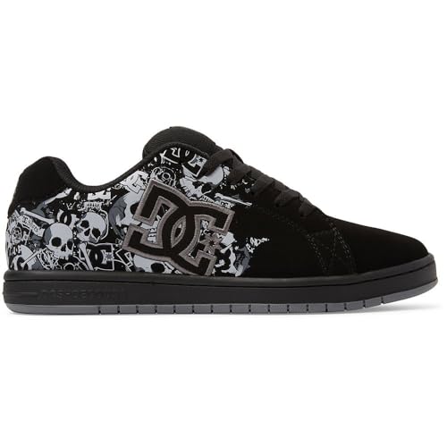 DC Shoes Herren Gaveler Sneaker, Black/DK Grey Print, 40.5 EU