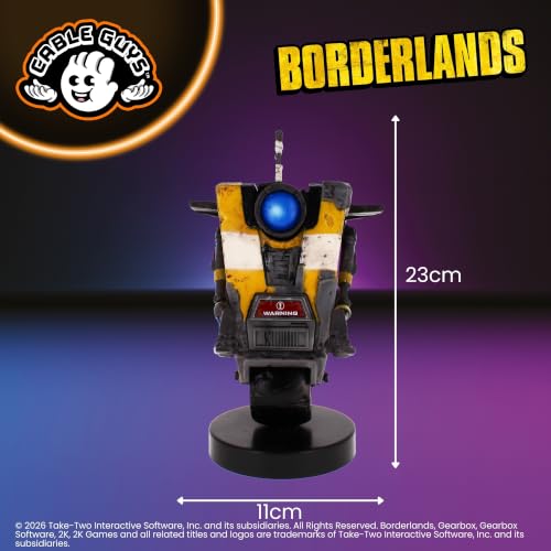 Image of Cableguys Borderlands Claptrap Controller Holder & Phone Stand - Gaming Accessories for Room and Desk Setup, Holder Compatible with Xbox, PlayStation & Most Standard Game Controllers