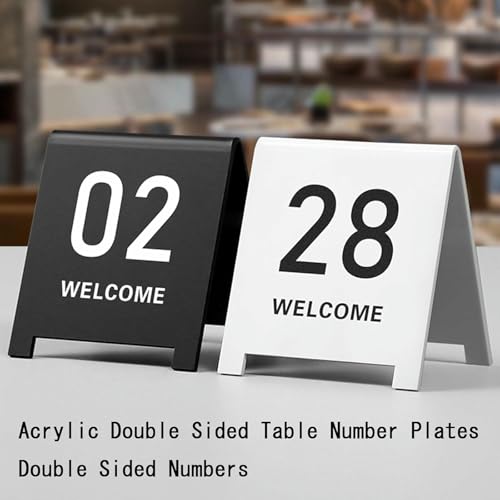 Numéros de table acrylique 1-10 empilables pour résoudre les problèmes de placement - 4