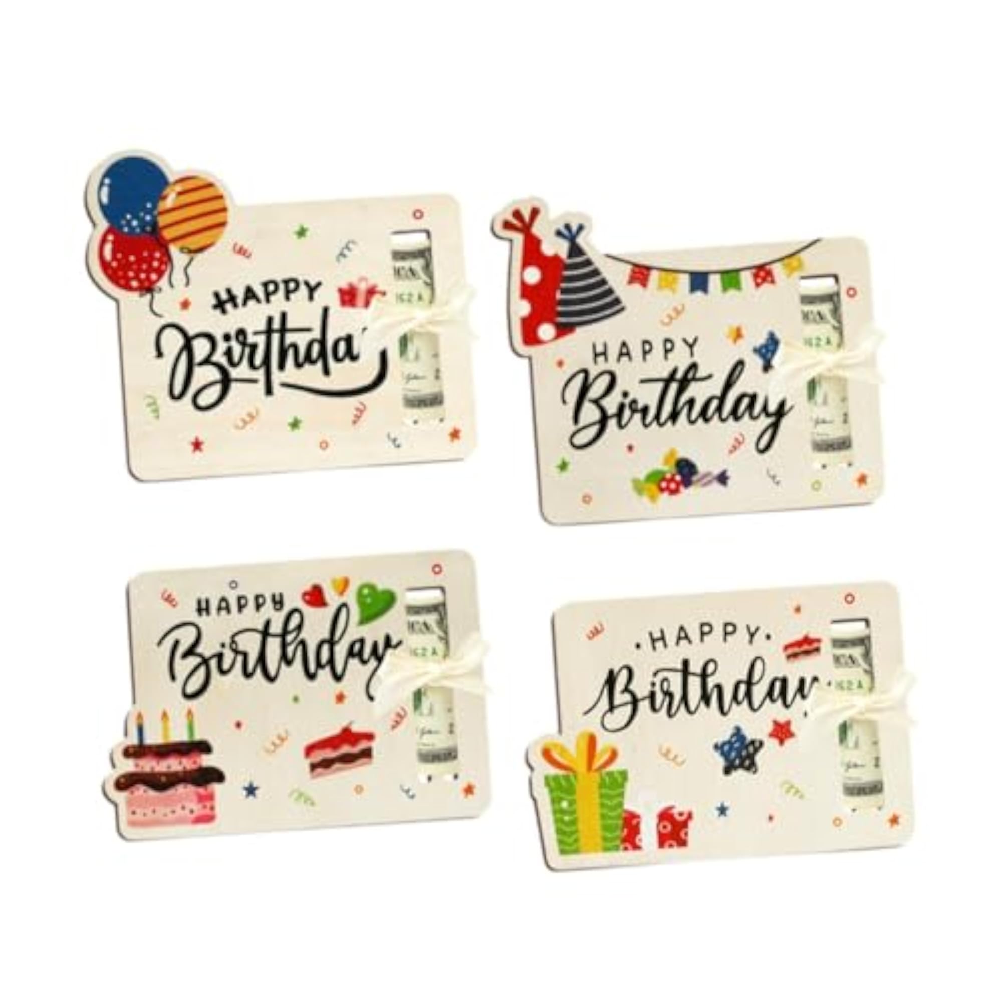 Unique Wooden Money Holder for Birthday Party Fun