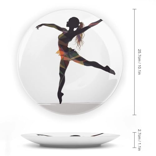 Plato decorativo de porcelana Bone China 10 pulgadas miniatura 2