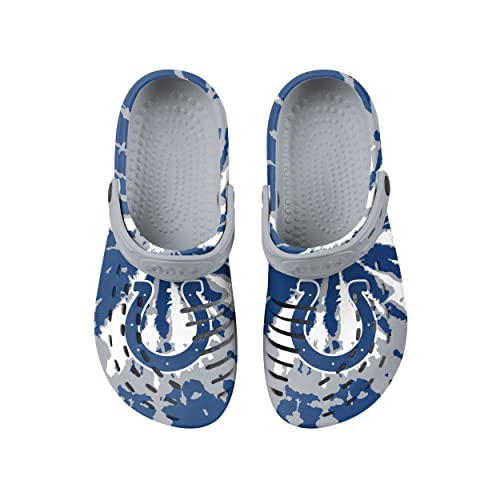 Image of FOCO Mens NFL Team Logo Tie-dye Garden Water Sandals Shoes Slipper Clogs with Strap