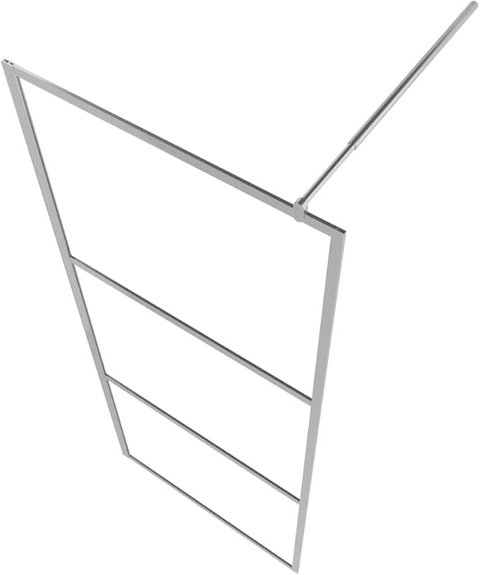 Pared de ducha walk-in moderna con vidrio ESG esmerilado 31.5x76.8 miniatura 4