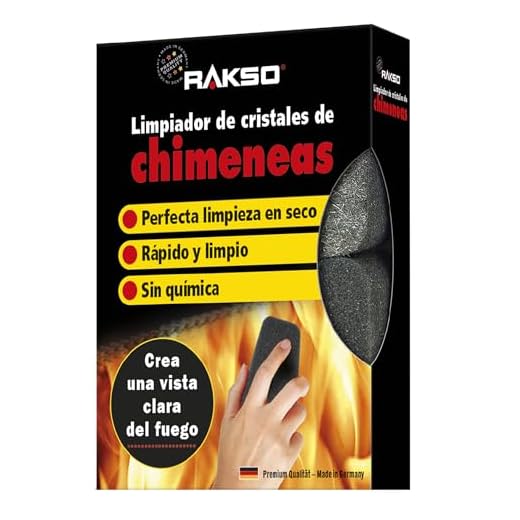 RAKSO Limpiador para cristales de chimenea, unidades