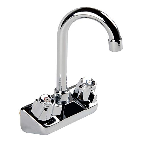 KPS Stainless Steel Wall-Mount Hand Washing Sink with Right Side Splash – 17