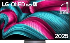 LG OLED evo AI C5 TV 77 pollici, Smart TV 4K, Processore α9 Gen8, Brightness Booster, webOS con AI, Dolby Vision e Atmos, Gaming con VRR e GSYNC 4K@144Hz, OLED77C55LA 2025