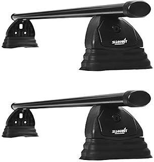 Summit SUP-012 Premium Multi Fit Roof Bars, Black Steel, Set of 2