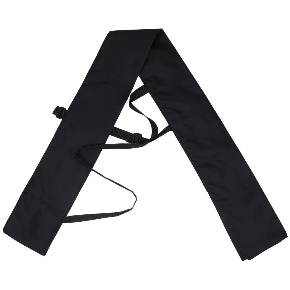 GORGECRAFT Borsa da trasporto per spada, in poliestere, nera, Katana Ninja, custodia per il trasporto, borsa Bokken con tracolla posteriore regolabile, per costume da samurai, Halloween, cosplay