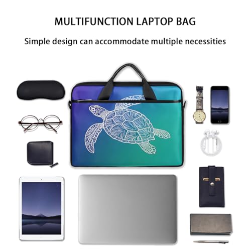 Maletín para laptop 15 pulgadas con patrón tortuga marina miniatura 7