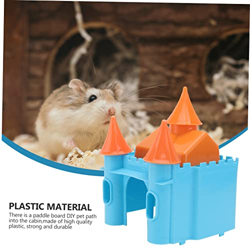 Yardwe Kleine Tier Hamster Hideout Haus Für Käfige Kunststoff Bett Mit Halboffen Design Zum Spielen Und Schlafen Für Hamster Und Kleintiere