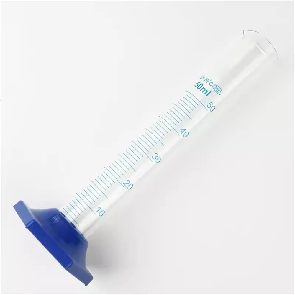 Vetreria da laboratorio Cilindro graduato in vetro 10/25/50/100/250/500/1000ml Base in plastica con scala for esperimenti(1000ml)