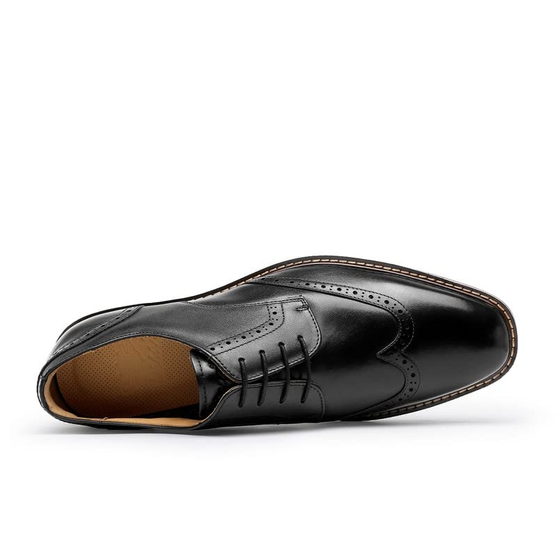 DESAI Men's Classic Oxford Dress Shoes Formal Business Lace-up Full Grain Leather Shoes for Men2
