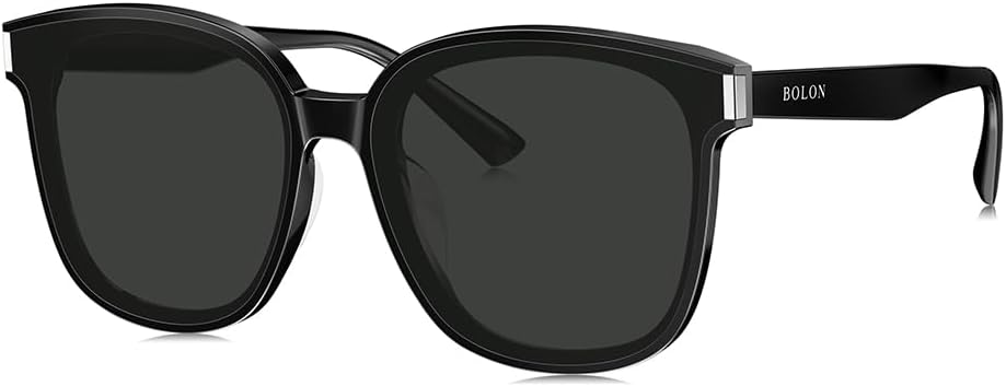 BOLON Men Women Stylish Oversized Square Polarized Sunglasses, Exclusive Eyewear Brand of EssilorLuxottica