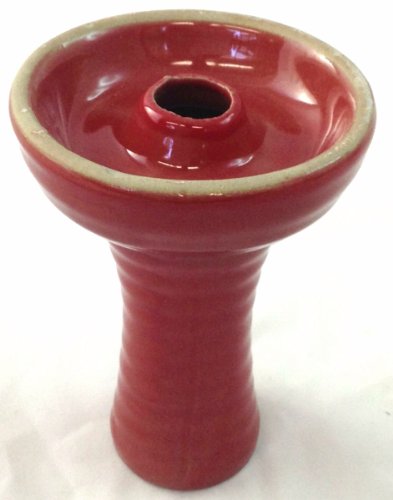Ceramic Funnel Hookah Bowl, Red #TOP1