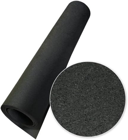 Rubber Cal Elephant Bark Floor Mat, Black, 3/16-Inch x 4 x 7.5-Feet - 1