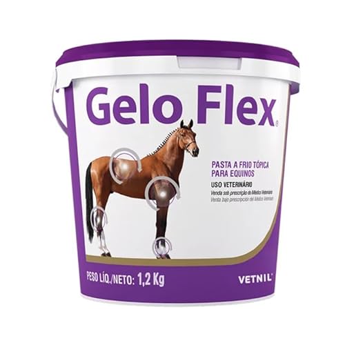 Gelo Flex 1,2kg Pasta A Frio Tópica Equinos Cavalos Geloflex Vetnil