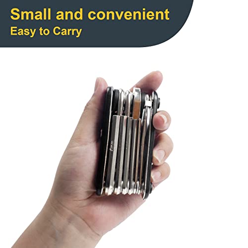 16-in-1 Werkzeuge für Fahrrad-Multitool,TAAMAN Multiwerkzeug,Flickzeug,Schrauber,Reifenheber,Speichenschlüssel und Feile - Image 7