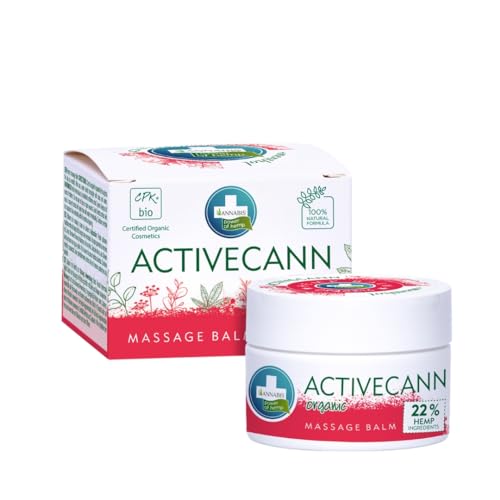 Annabis DOLORCANN (ACTIVECANN) BALM + Menthol natürlicher Hanfbalsam zur Massage nach sportlichen Leistungen, steifen Muskeln, für Schmerzen der Gelenke, Muskeln, des Rückens, 50ml