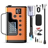 (Tutto in 1) Avviatore Batteria Auto 10.000A + Compressore Pneumatico (Avviatore Batteria, Booster Batteria Moto, Jump Starter, Caricabatteria Auto, Caricabatteria da Auto), Batteria Campeggio