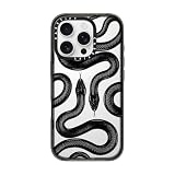 CASETiFY インパクト iPhone 16 Pro ケース [スリム / 2.5mの落下試験をクリア (MIL規格4倍相当) / ワイヤレス充電に対応] - Black Kingsnake - クリア ブラック
