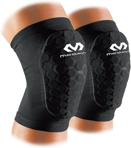 【バスケットボール 渡邊雄太選手 愛用ブランド】マクダビッド (McDavid) ひざ すね ふくらはぎ パッド 付 M6440L HEX レッグスリーブ コンプレッション 着圧 吸汗速乾 衝撃吸収 保護 2個入 S ブラック スポーツ バスケ GK ラグ