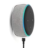 Trenela Echo Dot (3rd Gen) Wall Mount Hanger Holder, No Need to Drill Holes A Space-Saving Accessories for All-New Echo Dot (3rd Gen) - Smart Speaker (White)