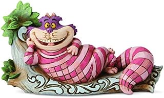 Enesco Disney Traditions by Jim Shore Alice in Wonderland Cheshire Cat on Tree Figurine, 2.72 Inch, Multicolor