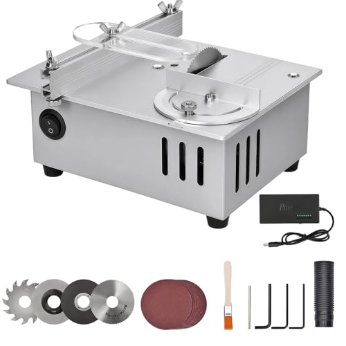 96W Mini Tischkreissäge 0-15 mm Einstellbare Sägeblatthöhe Elektrische