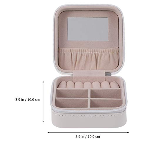 VORCOOL Jóias Mostrar Organizer Caso Caixa de Armazenamento De Jóias De Couro PU Bolsa de Viagem Por